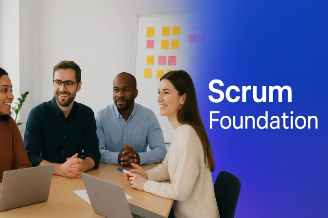 equipo scrum en una reunión de planificación